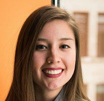 Victoria Lawson, CFO numa empresa de trading financeiro, headshot